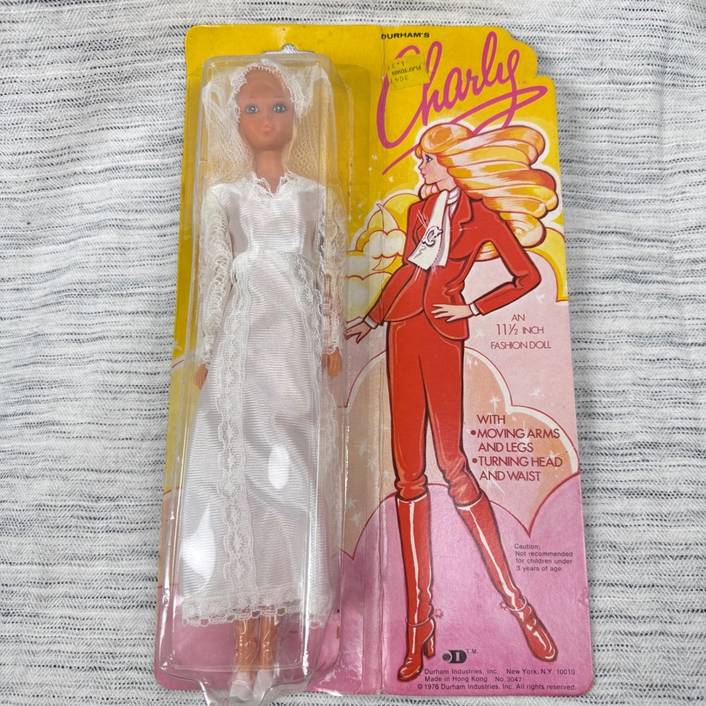 Vintage Charly Fashion Doll 1976 Durham Industries 11" Bride New in Box